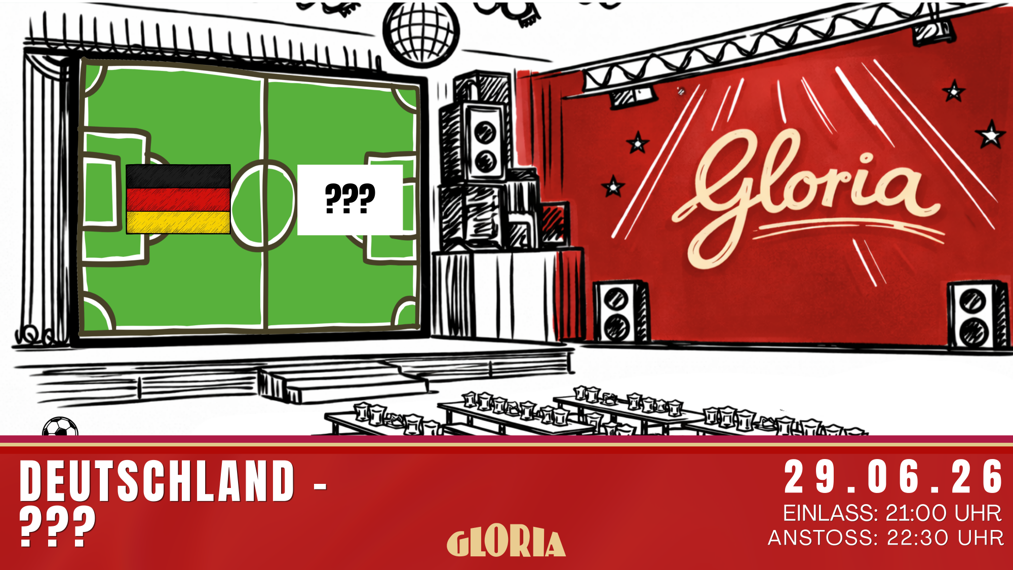 Public Viewing im GLORIA
