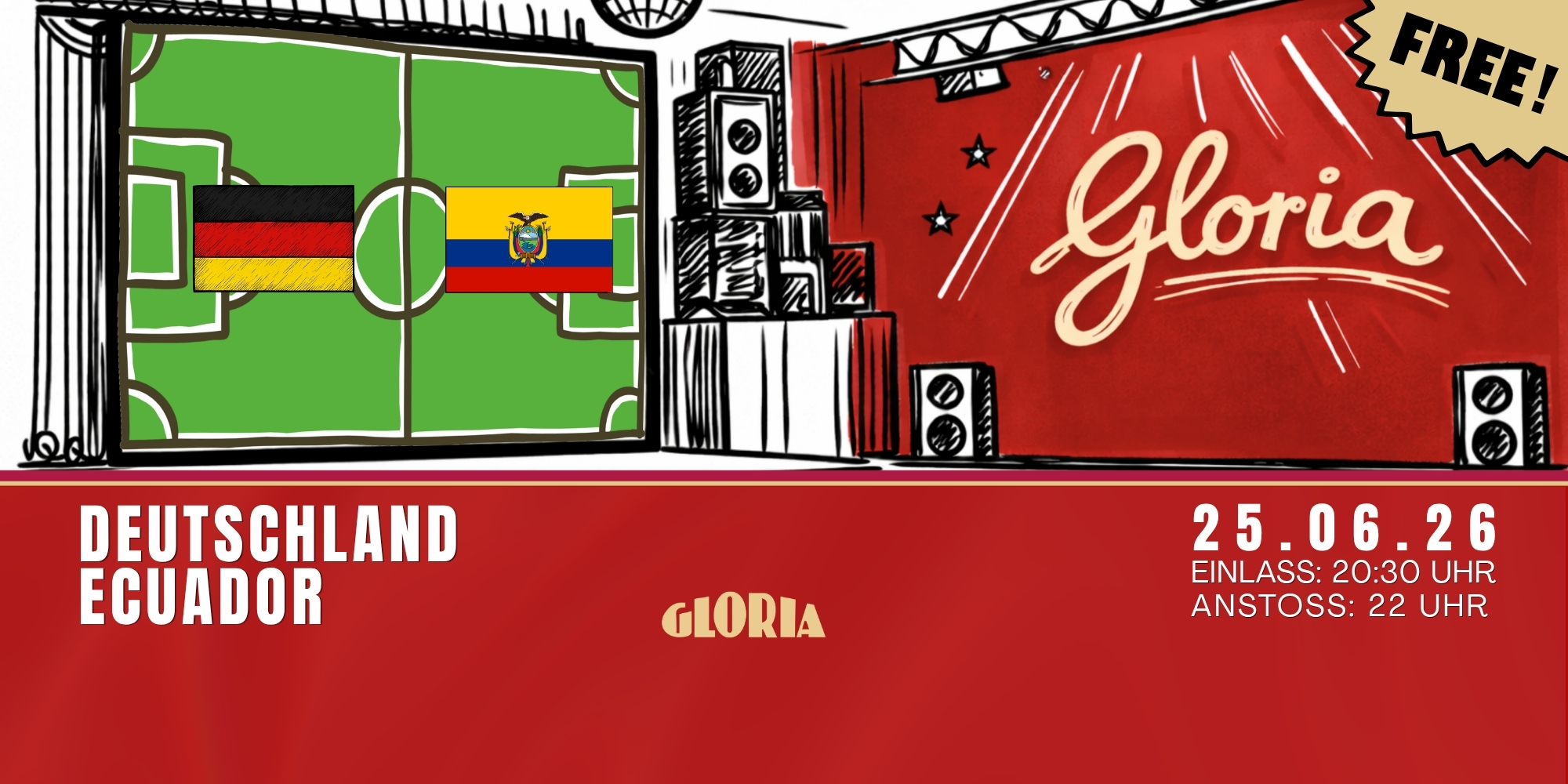 Public Viewing im GLORIA